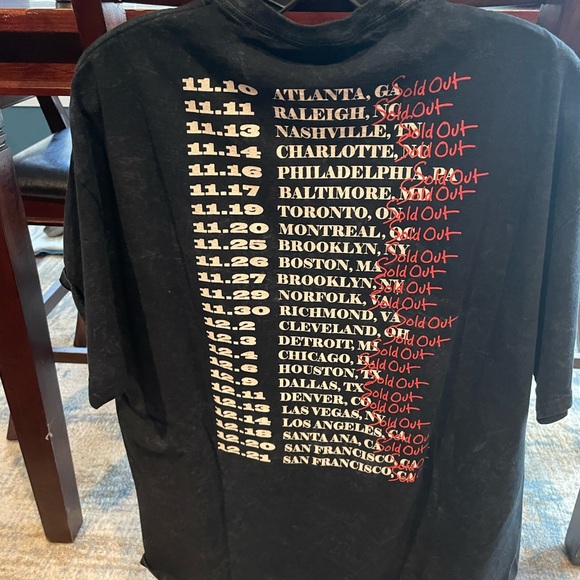 H.E.R. I Used To Know Her Tour Concert Promo Black T-Shirt XL R&B Hip Hop - Picture 4 of 6